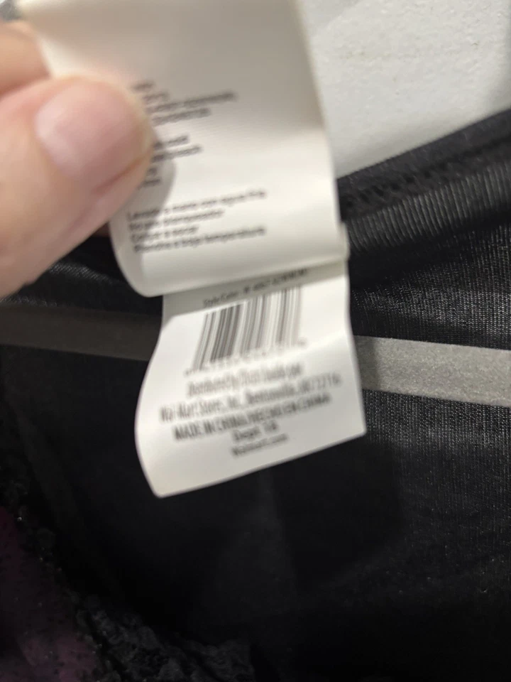 Womens Gothic Witch M 8-10 Burgundy & Black Lace Corset Dress Halloween Costume - Image 4 of 4