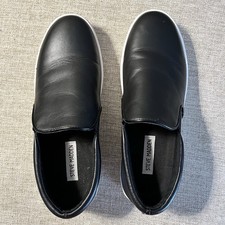 Steve Madden Gills Women 9M Comfort Shoes Leather Slip On Platform Sneakers.NEW