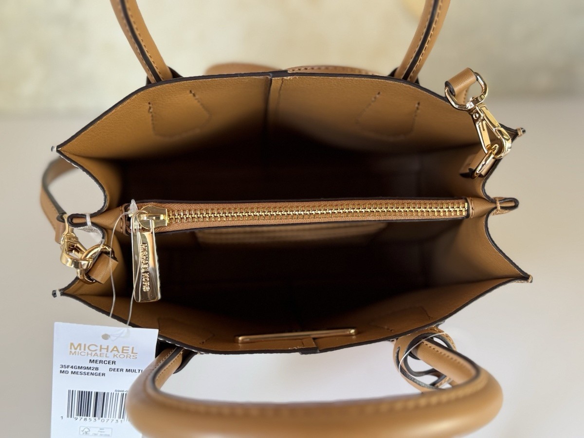 MICHAEL KORS MERCER MD SATCHEL SHOULDER CROSSBODY BAG COLORBLOCK