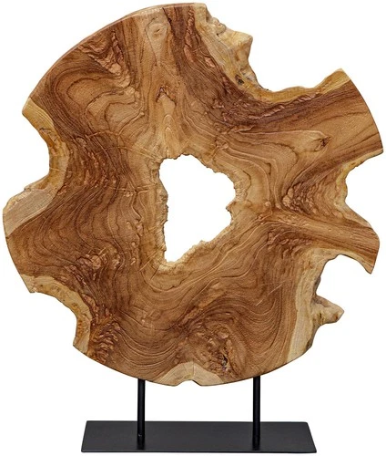 Uttermost 17126 Bahati Wood 22-13/16" Tall Metal and Teak - Black - Picture 2 of 4