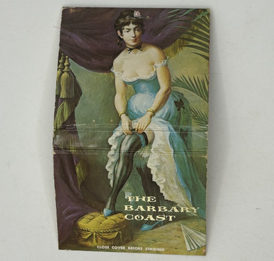 Barbary Coast Saloon Houston TX Full Matchbook 30 Front Strike Saloon Girl