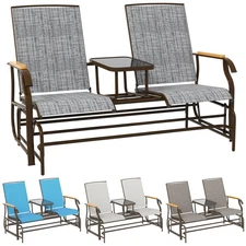 Outsunny Outdoor Glider Bench, 2-Person Swing Chair