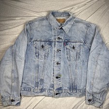 Vintage Levis 70505-0217 Type 3 Denim Blue Jean Jacket Men's Size 46 Made in USA
