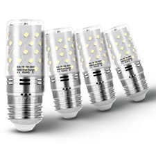E26 60 Watt Replacement Led Candelabra Corn Bulbs, E26 7W 6000k Bright Daylig...