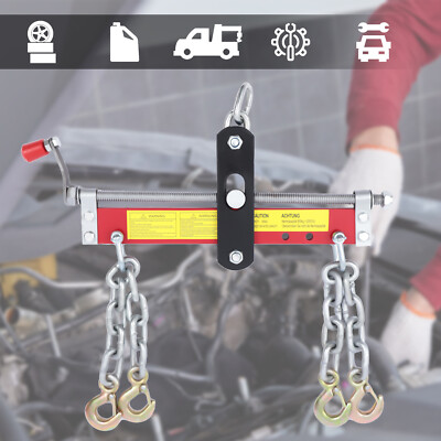 900kg 2000LB Engine Lifting Hoist Leveller Chain Load Garage Loading Balancer