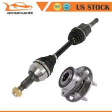 Front CV Axle Shaft + Wheel Hub Bearing For Chevrolet Equinox GMC Terrain 2.4L
