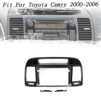 New Fascia Stereo Radio Bezel Panel Frame Trim 2 Din For Toyota Camry 2000-2006