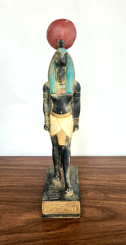 Rare Hand Carved Thoth Statue with Ibis Head-Egyptian Deity of Wisdom - Picture 2 of 21