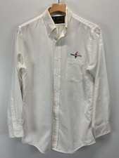 Vtg Atlanta 1996 Olympics Button Down Shirt Sz 15.5 Men  s White Embroidered