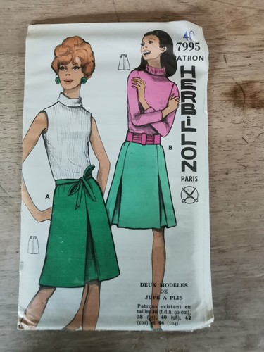 Patron De Couture Vintage Marie-Claire Années 70 : Jupe à Basque Et Boléro - Tailles 36 à 44