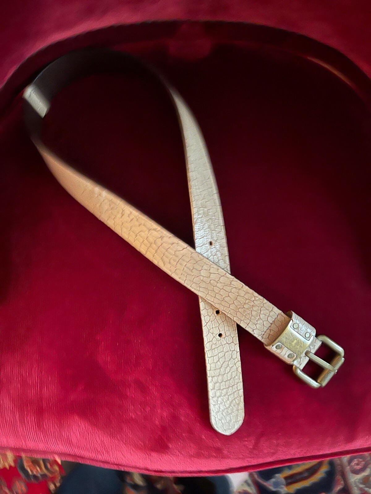 Roberto Cavalli Just Cavalli Python Embossed Tan … - image 2