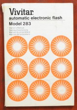 VIVITAR 283 ELECTRONIC FLASH INSTRUCTION BOOK, 110 PAGES, 1976/157114
