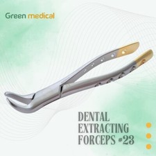 PREMIUM DENTAL EXTRACTING FORCEPS 23 COW HORN LOWER MOLARS - HEAVY DUTY