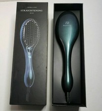 ROYALCEDAR Ceramic  Ionic Hair Straightening Brush Green/Blue NIB Straightener