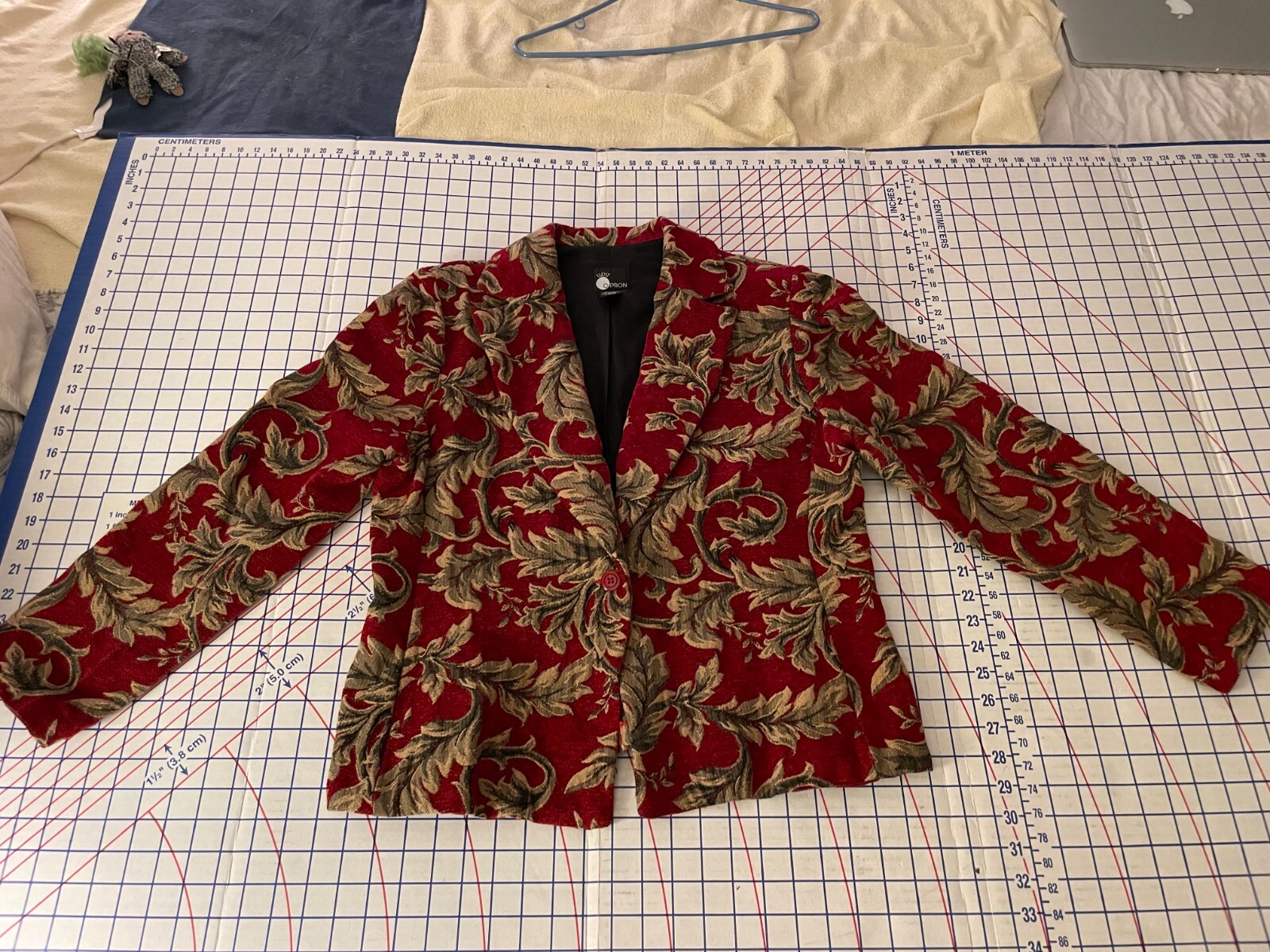First Option Tapestry Jacket Large Poly/Rayon/Cot… - image 1