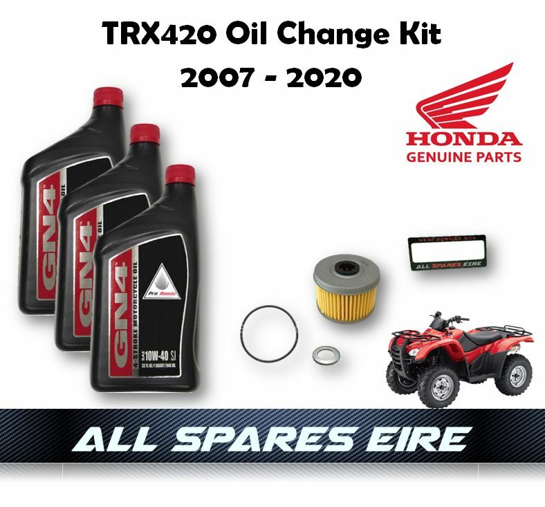 GENUINE HONDA TRX420 FE FM TE TM FPE RANCHER QUAD/ATV OIL CHANGE KIT
