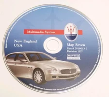 MASERATI GPS MAP NAVIGATION DVD CD OEM 20180134 NEW ENGLAND 1/07 DISC  MAP 7