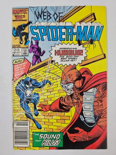 Web of Spider-Man #19 Marvel Comics 1986 Humbug Newsstand FN Fine