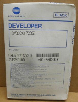 Konica Minolta DV302K Developer Developer Black for 7235 Original Packaging B