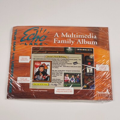 Delrina Echo Family Photo Album Software - Windows CD-Rom Vintage Software