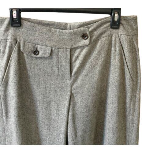 Isda and Co Mujer Talla 8 Gris Lana Forrada Pantalones Anchos LEG Vestido Pantalón Pantalones Autobús - Imagen 2 de 4