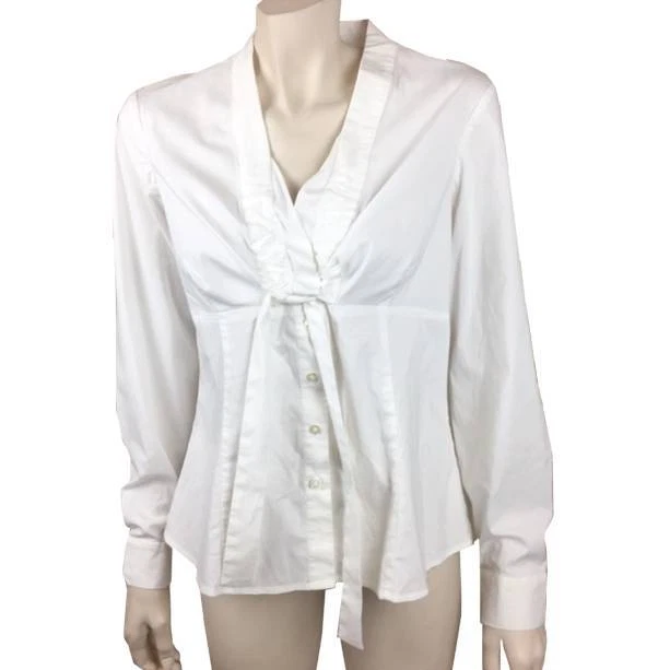 Ann taylor sale loft white blouse