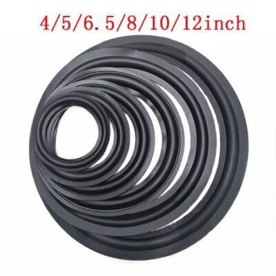 Rubber Edge Rings Replacement Parts Speaker Surround Rubber 4/5 /6.5/8/10 inch