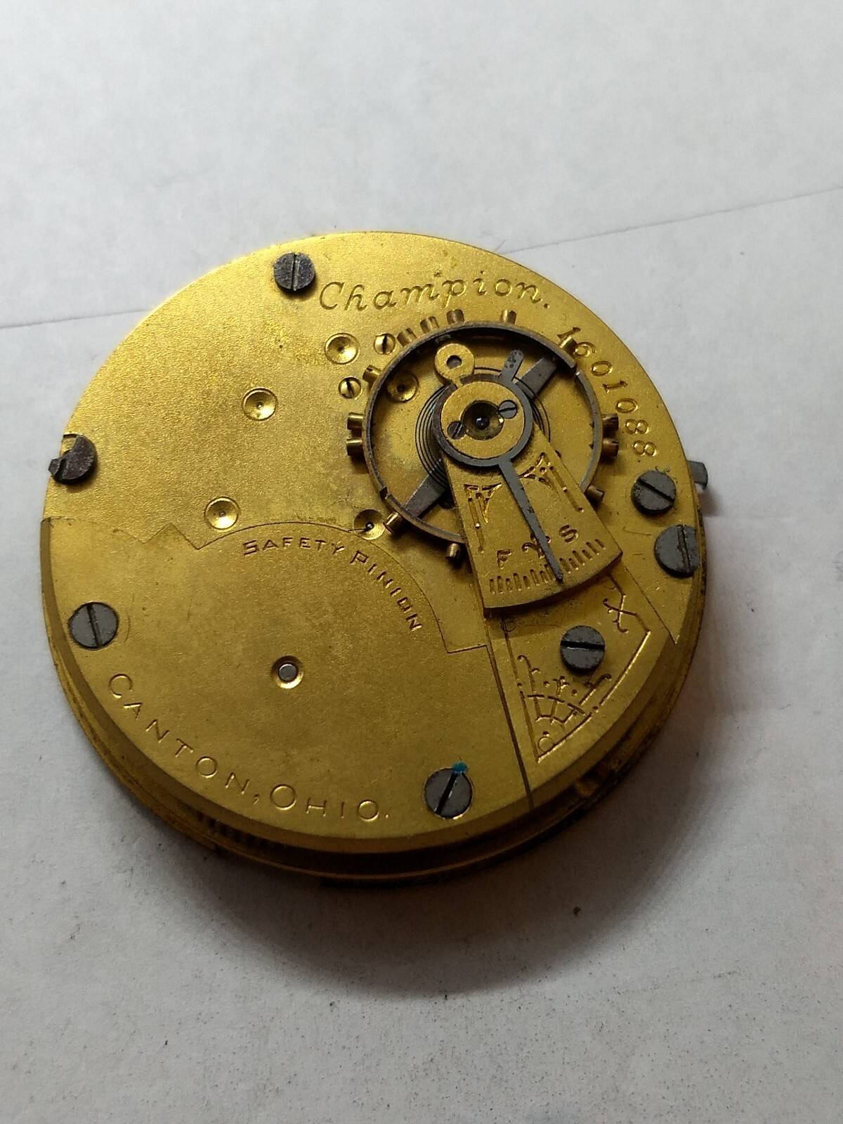 1901 Hampton Champion 18 Size 7 Jewel Pocket Watch. eBay