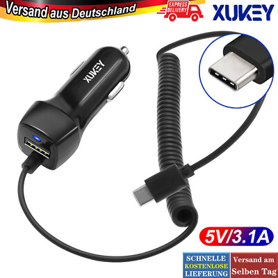 Auto Ladegerät USB-C & USB Zigarettenanzünder 3in1