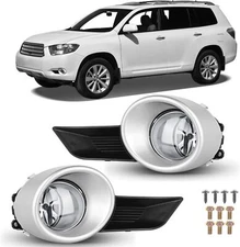 Nilight Fog Lights Assembly Compatible with 2008-2011 Toyota Highlander