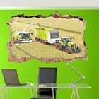 Combine Harvester Tractor Wall Sticker 3d Art Poster Decal Mural Room Office SQ3