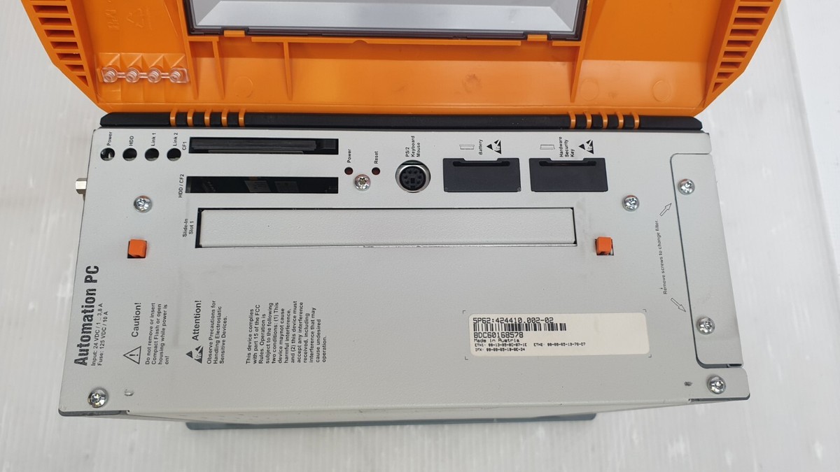 B&R Automation PC 620 Model 5PC600.5X02-01, P/N 5PC62:424410.002