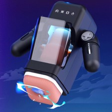 Male Masturbator Cup Automatic Telescopic Heating Men Sex Machine Penis Massager
