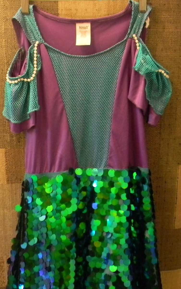 spirit halloween mermaid dress Spirit Girl's Mermaid Dress Costume Halloween L 12 14