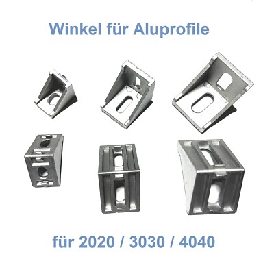 Winkelverbinder Gelenk Winkel für 2020 3030 4040 Nut 6 8 Aluprofil Verbinder Set