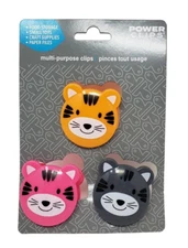 3 Pack Multi-Purpose Power Spring Loaded Animal Clips - New