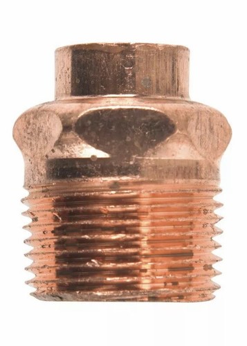 Elkhart 1/2 in. Dia. x 3/4 in. Dia. Copper To MIP Male Copper Pipe Adapter
