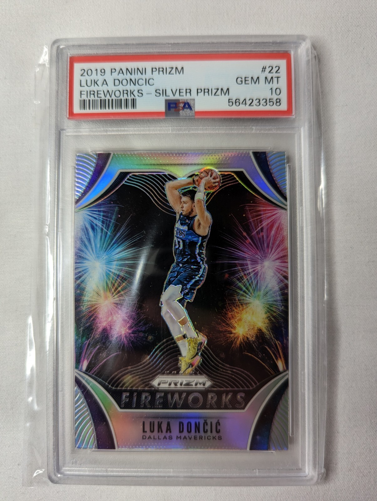 2019 Panini Prizm Luka Doncic Fireworks Silver Prizm PSA 10🔥🔥