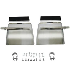 Pair Stainless Steel 24"x 24" Quarter Fender Freightliner Cascadia Semi-Truck