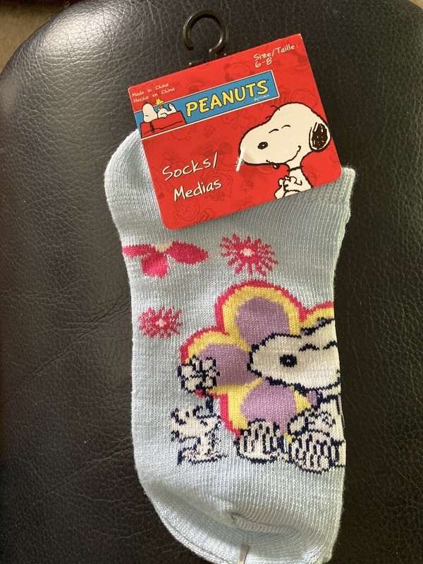 New! The Peanuts spring Socks kids sock 6-8