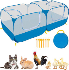 Small Pet Animals Playpen, Cage Tent Enclosure Large Chicken Run Coop with Breat