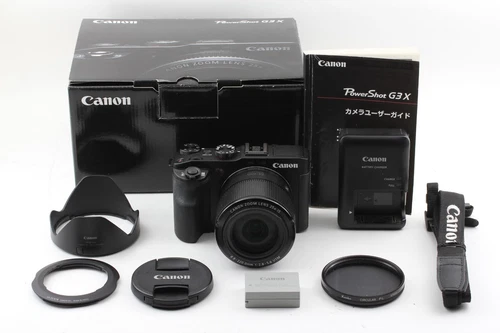 Canon PowerShot G3 X 20.2MP Black Digital Camera Black Battery Charger Box Set
