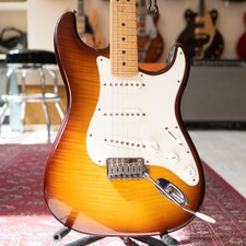 2002 Fender Usa Fsr Fmt Stratocaster - Sunburst - Ohsc - Preowned