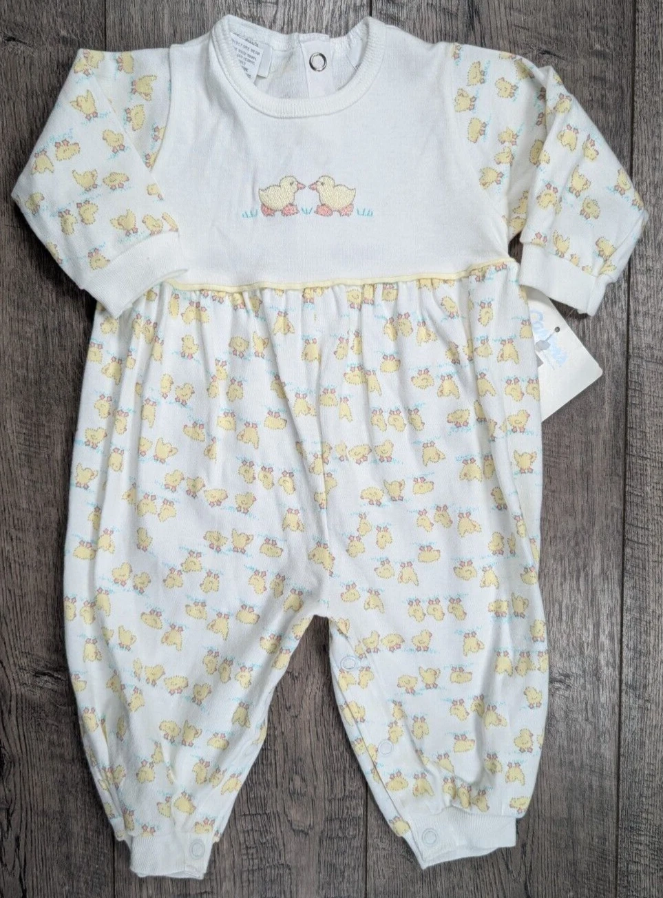 Baby Girl Boy Clothes New Vintage Carter's 0-3 Month Little Ducks Outfit