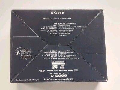 Sony D-E999 Walkman Portable CD Player Open Box Unused From Japan