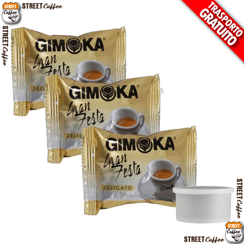 400 Cialde Capsule Caffè Gimoka Gran Festa Delicato compatibile Espresso POINT *