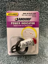 Jandorf Power Indicator Rotary Snap-In PILOT LIGHT Red Lens High Profile 61006