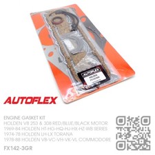 AUTOFLEX GASKET SET V8 253 & 308 RED/BLUE MOTOR [HOLDEN HT-HG-HQ-HJ-HX-HZ-WB]