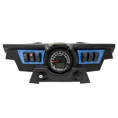 Polaris RZR XP 1000 Voodoo Blue Dash Panel Kit with 4 Rocker Switches 