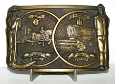 *McCormick Reaper  IH International Harvester AF Combine Belt Buckle LE SpecCast